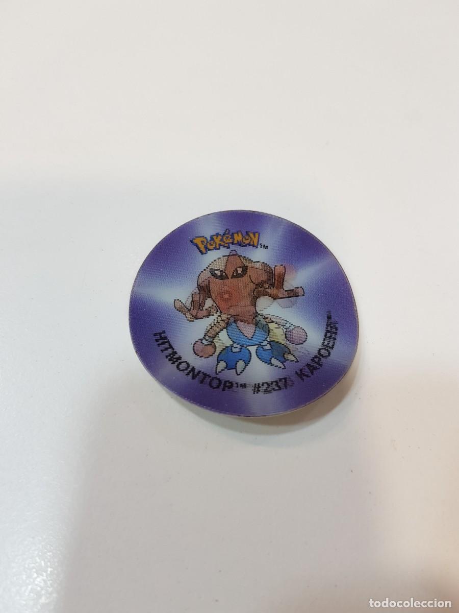 Juguetes antiguos y juegos de colecci&oacute;n: Tazo pokemon Flippo 3d lenticular ( con doblez o faltas ) Hitmonchan