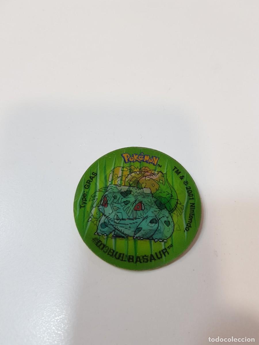 Juguetes antiguos y juegos de colecci&oacute;n: Tazo pokemon Flippo 3d lenticular ( con doblez o faltas ) Bulbasaur