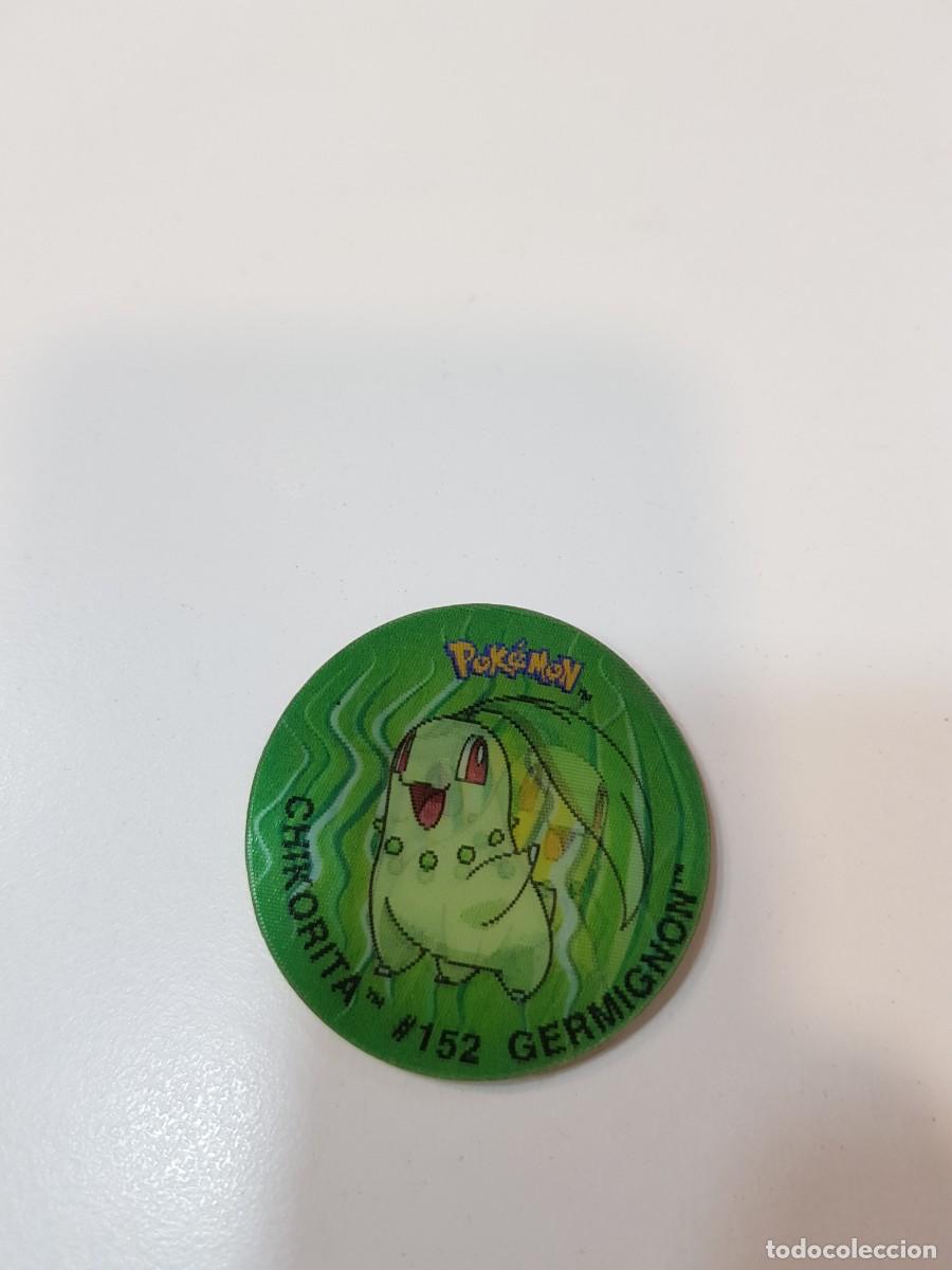 Juguetes antiguos y juegos de colecci&oacute;n: Tazo pokemon Flippo 3d lenticular ( con doblez o faltas ) Chikorita