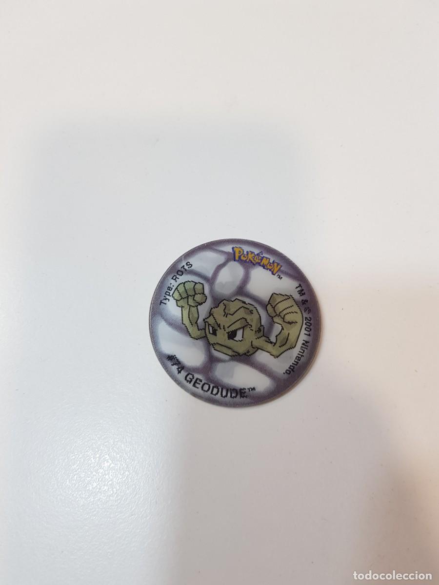Juguetes antiguos y juegos de colecci&oacute;n: Tazo pokemon Flippo 3d lenticular ( con doblez o faltas ) Geodude