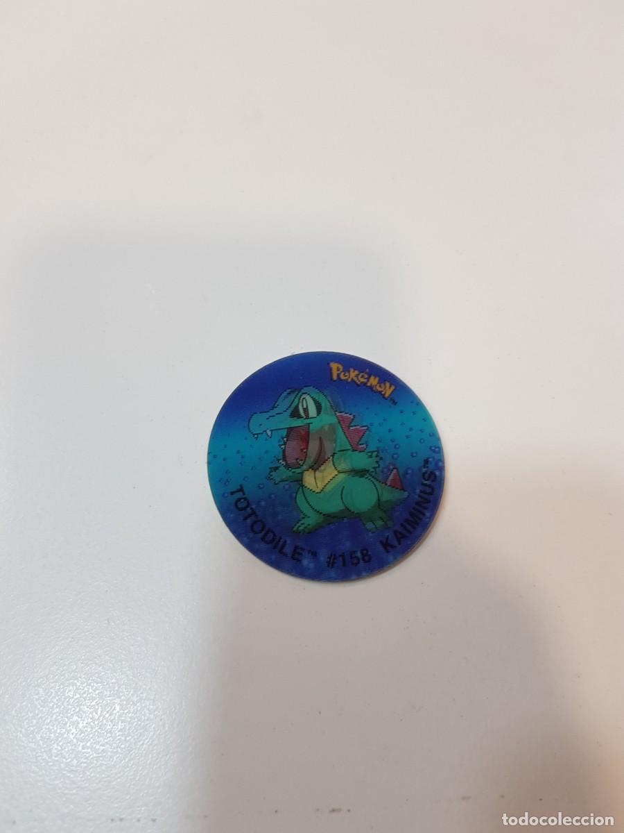 Brinquedos antigos e Jogos de cole&ccedil;&atilde;o: Tazo pokemon Flippo 3d lenticular Totodile
