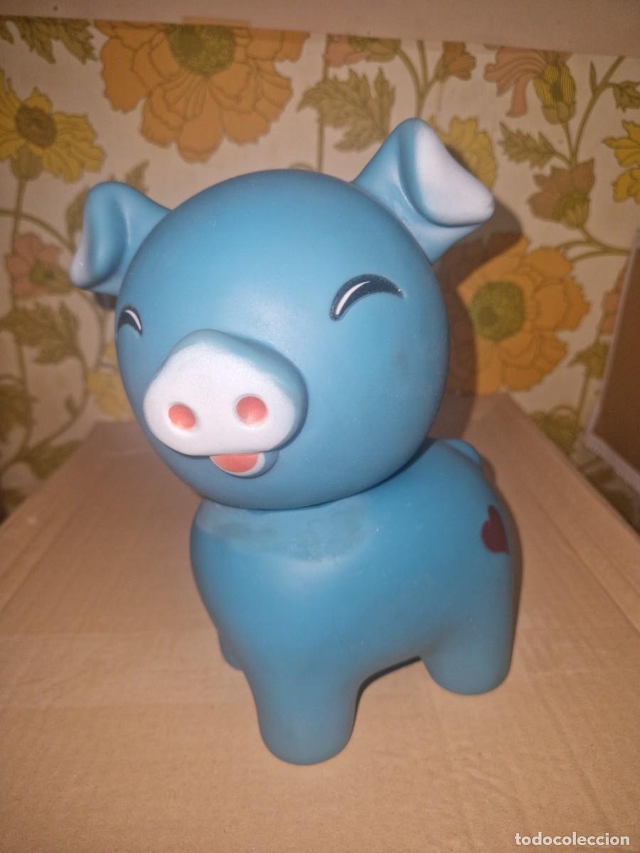 Juguetes antiguos y juegos de colecci&oacute;n: ANTIGUA FIGURA MU&Ntilde;ECO VACA DE GOMA A&Ntilde;OS 60