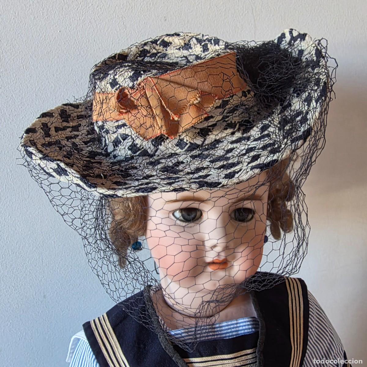 Altes Spielzeug und Spiele: Sombrero Gorro antiguo para mu&ntilde;eca o ni&ntilde;a