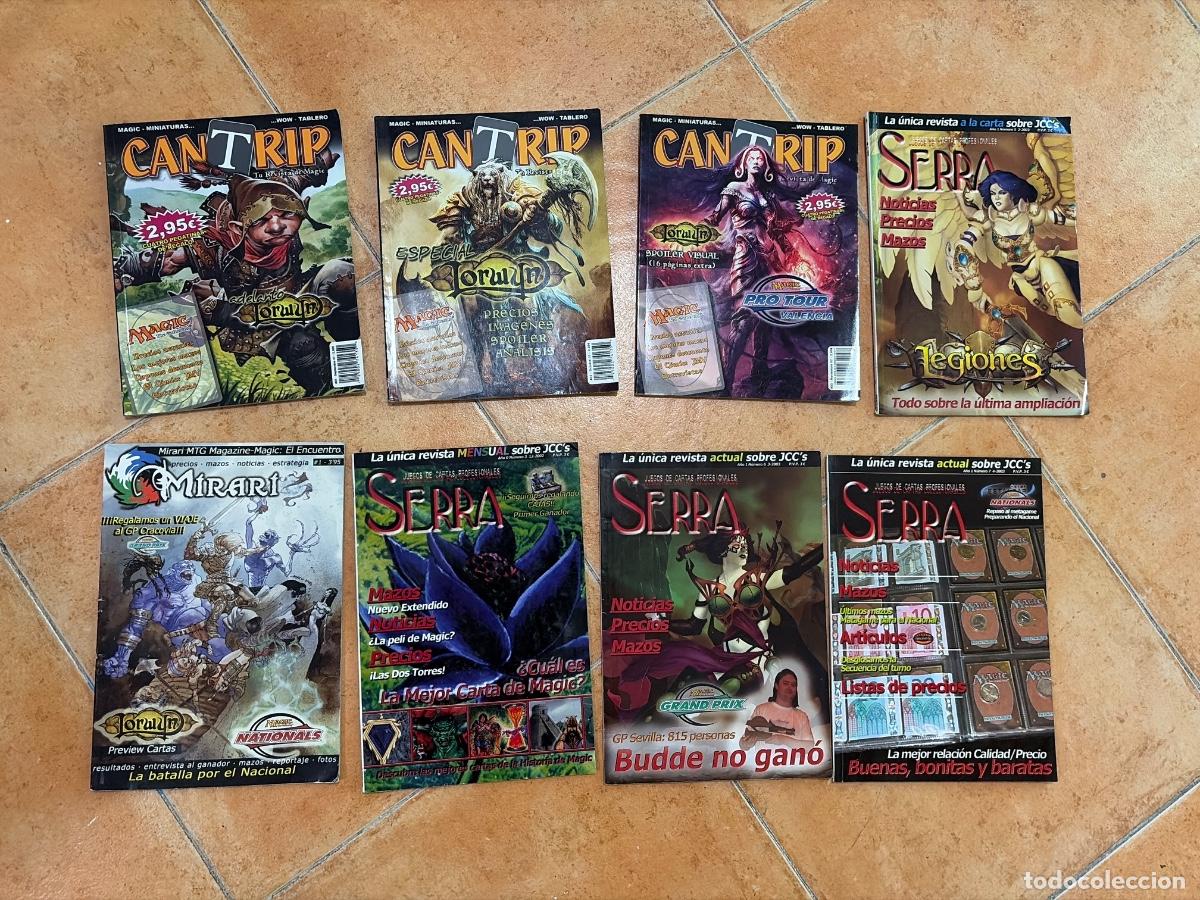 Juguetes antiguos y juegos de colecci&oacute;n: Lote 8 revistas Magic JCC - Serra, Mirari #1 y Can Trip (2002-2007)