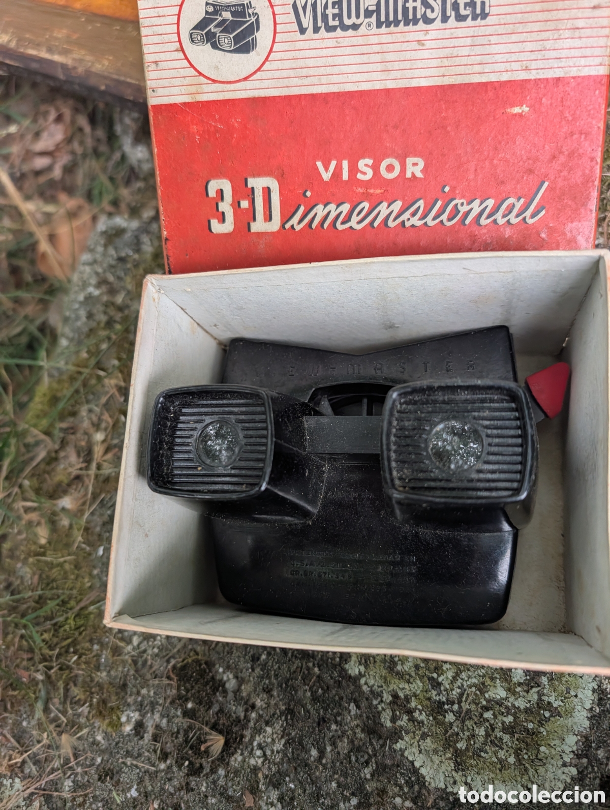 Jouets Anciens et Jeux de collection: Visor View-Master clasico 3D Dimensional de baquelita negra fabricado en Espa&ntilde;a con caja original a&ntilde;