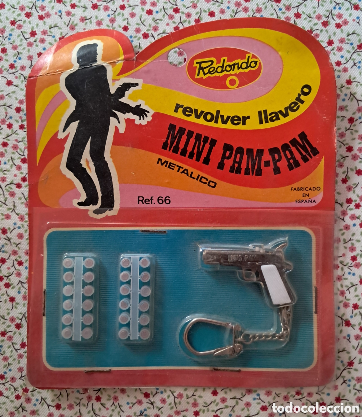 Antique Toys and Collectible Games: Revolver llavero mini pam pam con fulmimantes. De Redondo a&ntilde;os 70 u 80