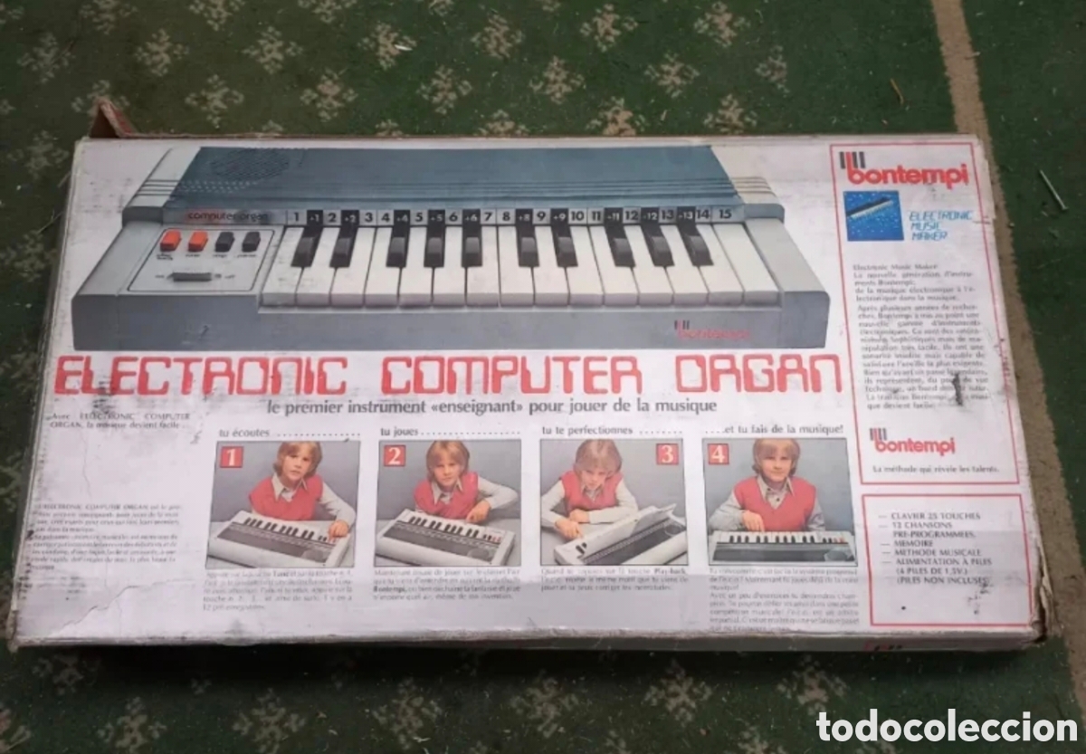 Altes Spielzeug und Spiele: &Oacute;rgano electr&oacute;nico vintage Bontempi Memoplay 26 (A&ntilde;os 80) - Sin probar