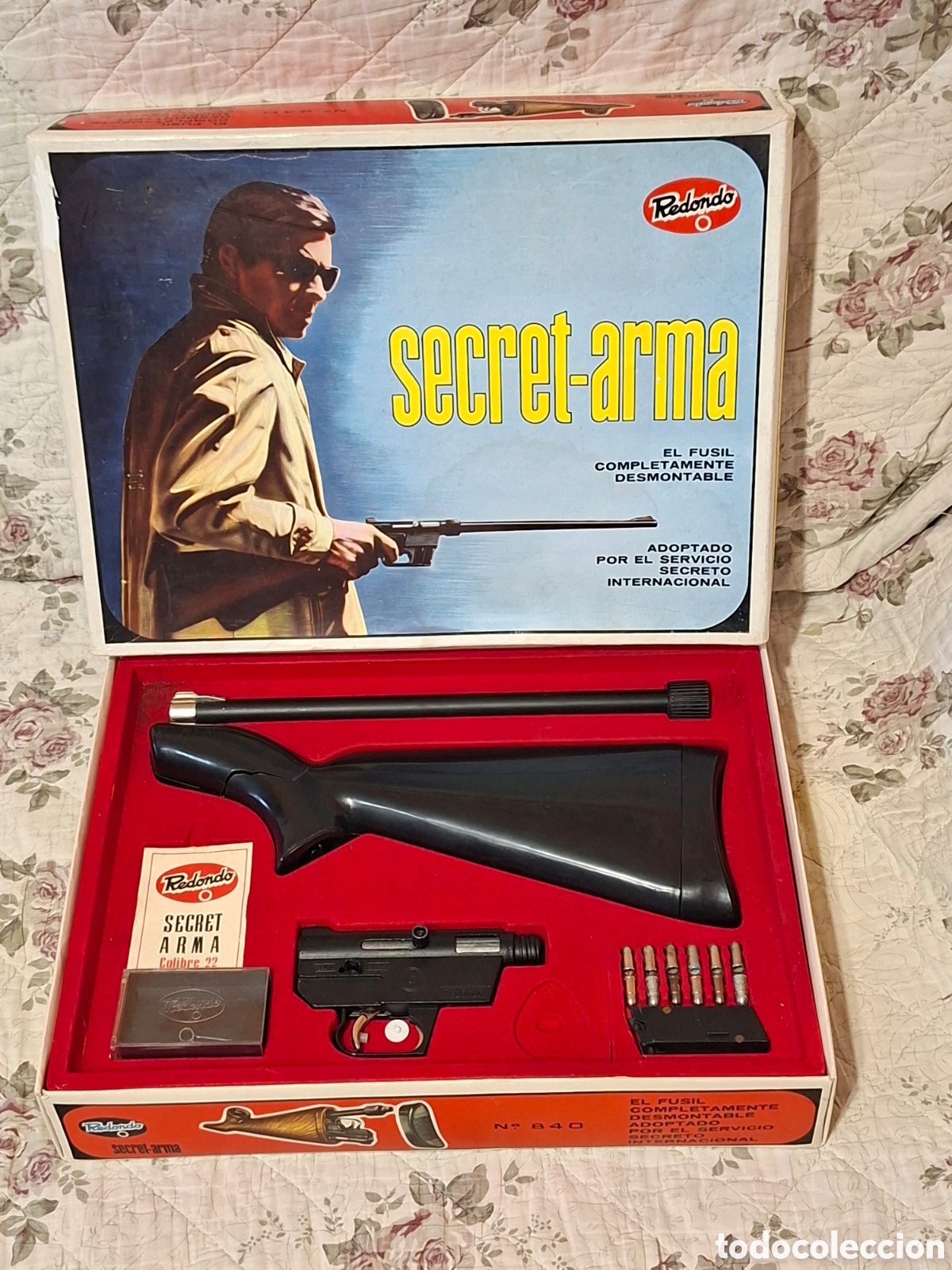 Juguetes antiguos y juegos de colecci&oacute;n: Secret arma juguete antiguo set de redondo
