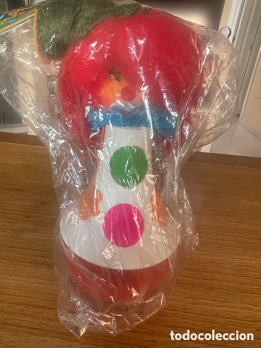 Jouets Anciens et Jeux de collection: Payaso de madera artesanal, Tentetieso a estrenar y antiguo