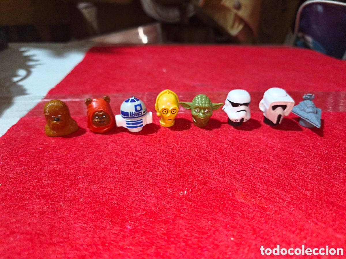 Juguetes antiguos y juegos de colecci&oacute;n: Lote 8 capuchones Chupa chupa Star Wars LFL CU 2515 hay 12 en total en la coleccion
