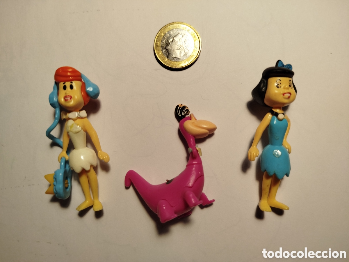 Juguetes antiguos y juegos de colecci&oacute;n: Lote miniaturas Picapiedra kinder