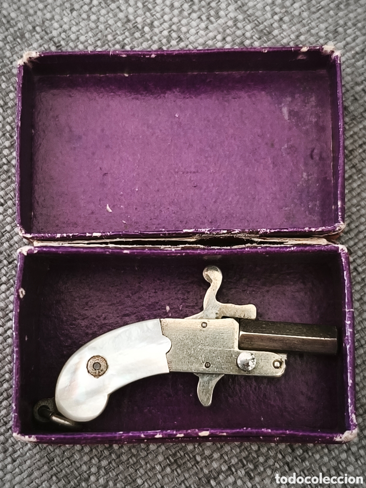 Jouets Anciens et Jeux de collection: ANTIGUA PISTOLA MINIATURA SCHILLING BERLOQUE PINFIRE