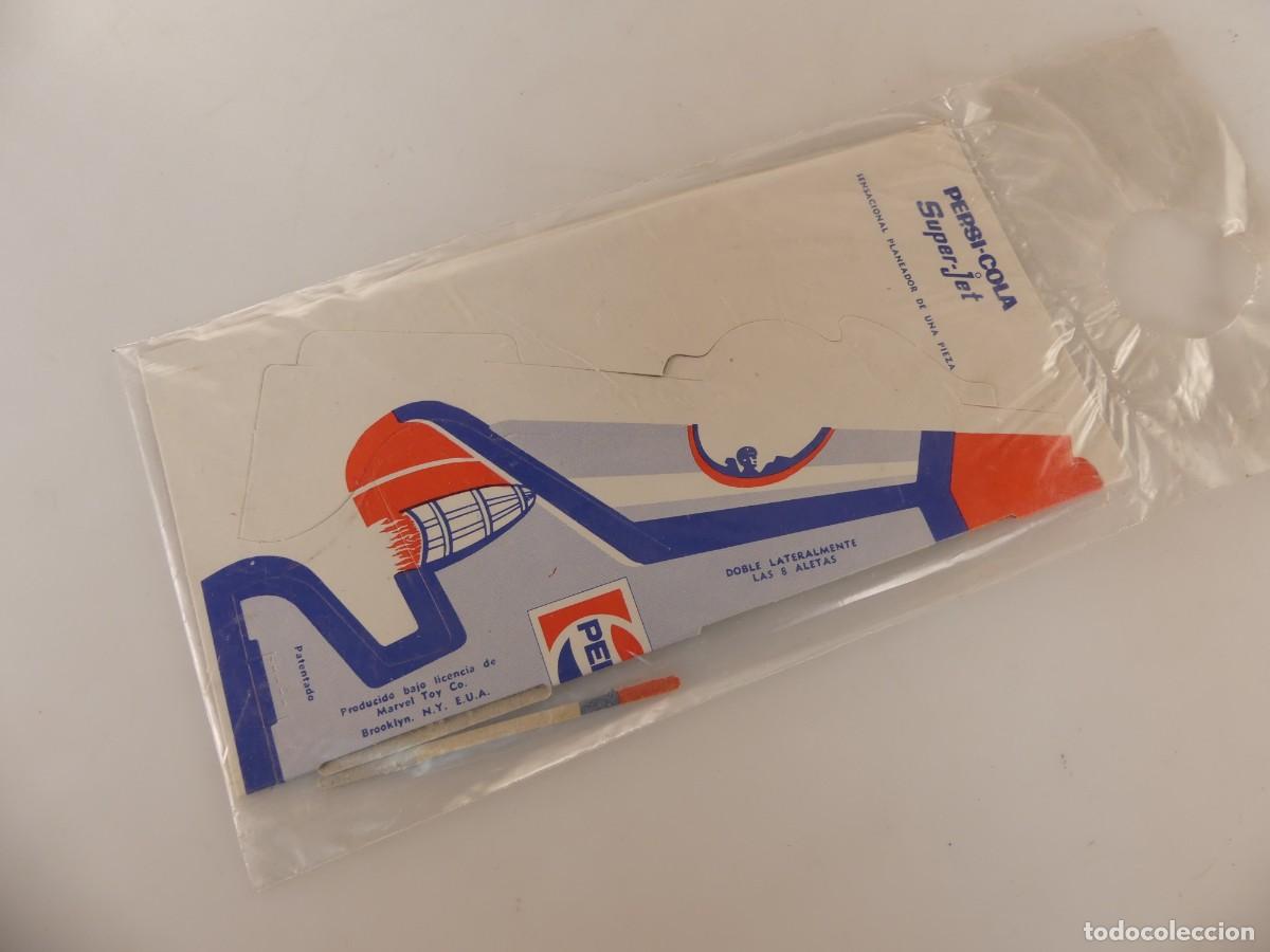 Antique Toys and Collectible Games: Avi&oacute;n Super Jet Cart&oacute;n A&ntilde;os 70 Publicidad Pepsi Cola- Nuevo!