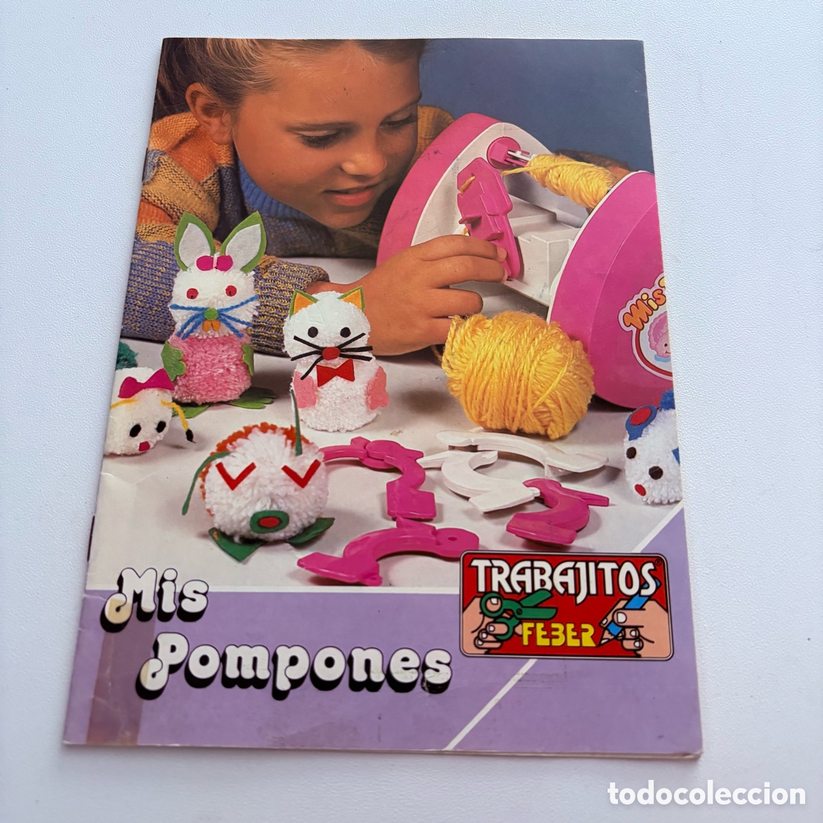 Juguetes antiguos y juegos de colecci&oacute;n: manual de instrucciones del juego mis pompones de trabajitos feber