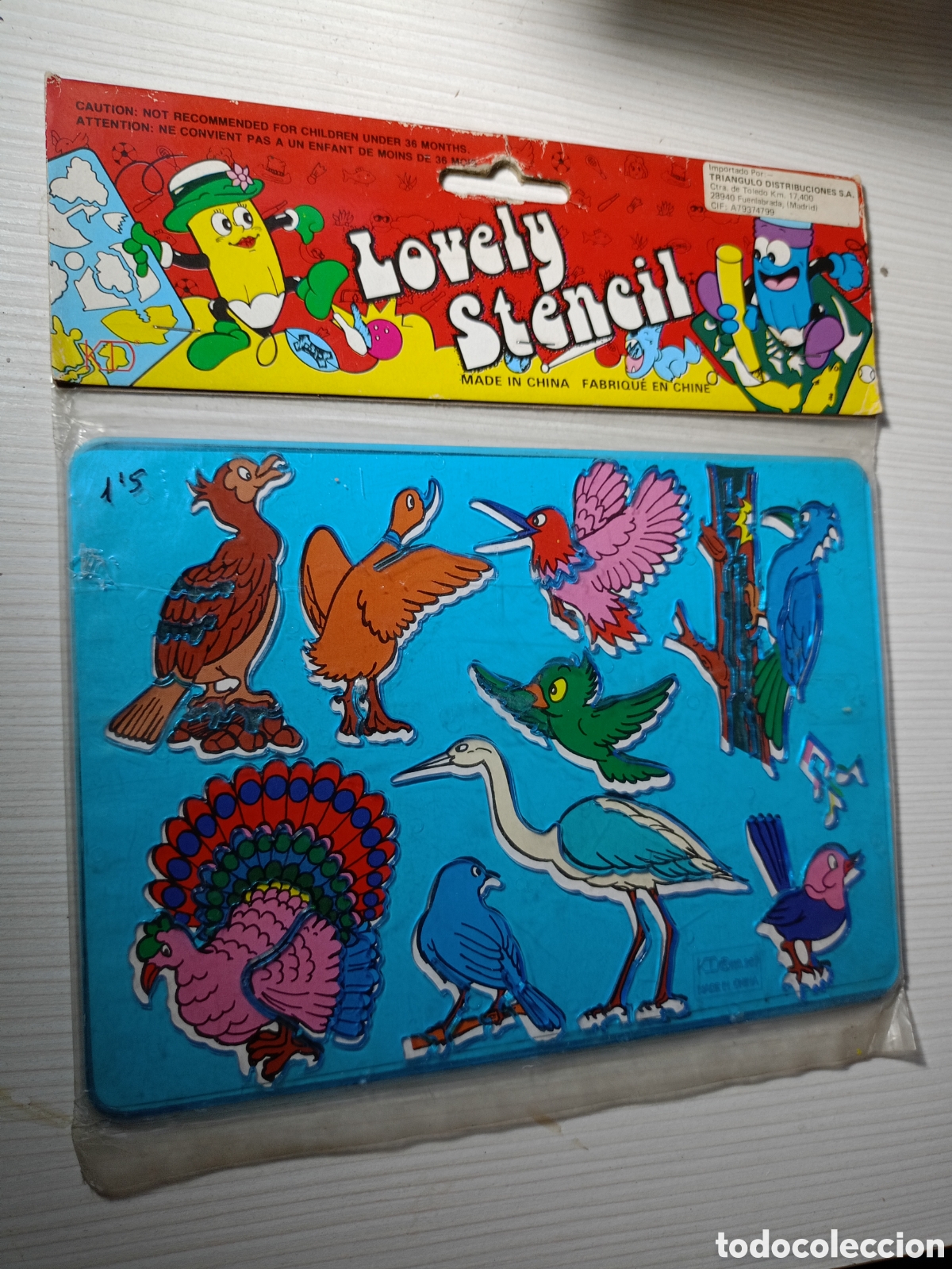Jouets Anciens et Jeux de collection: Regla set de plantillas Lovely Stencil, animales sin abrir