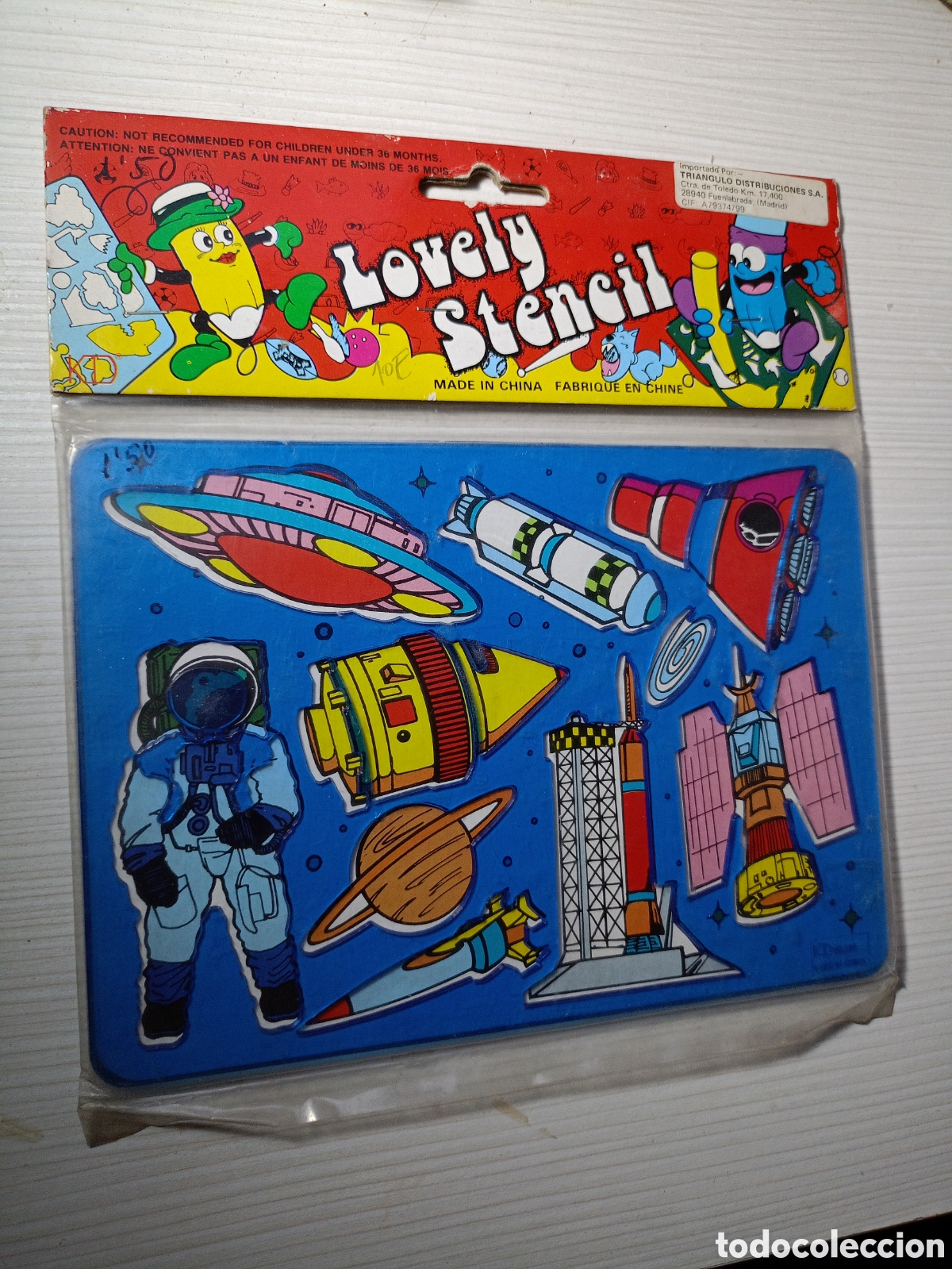 Jouets Anciens et Jeux de collection: Regla set de plantillas Lovely Stencil, espacio astronauta sin abrir