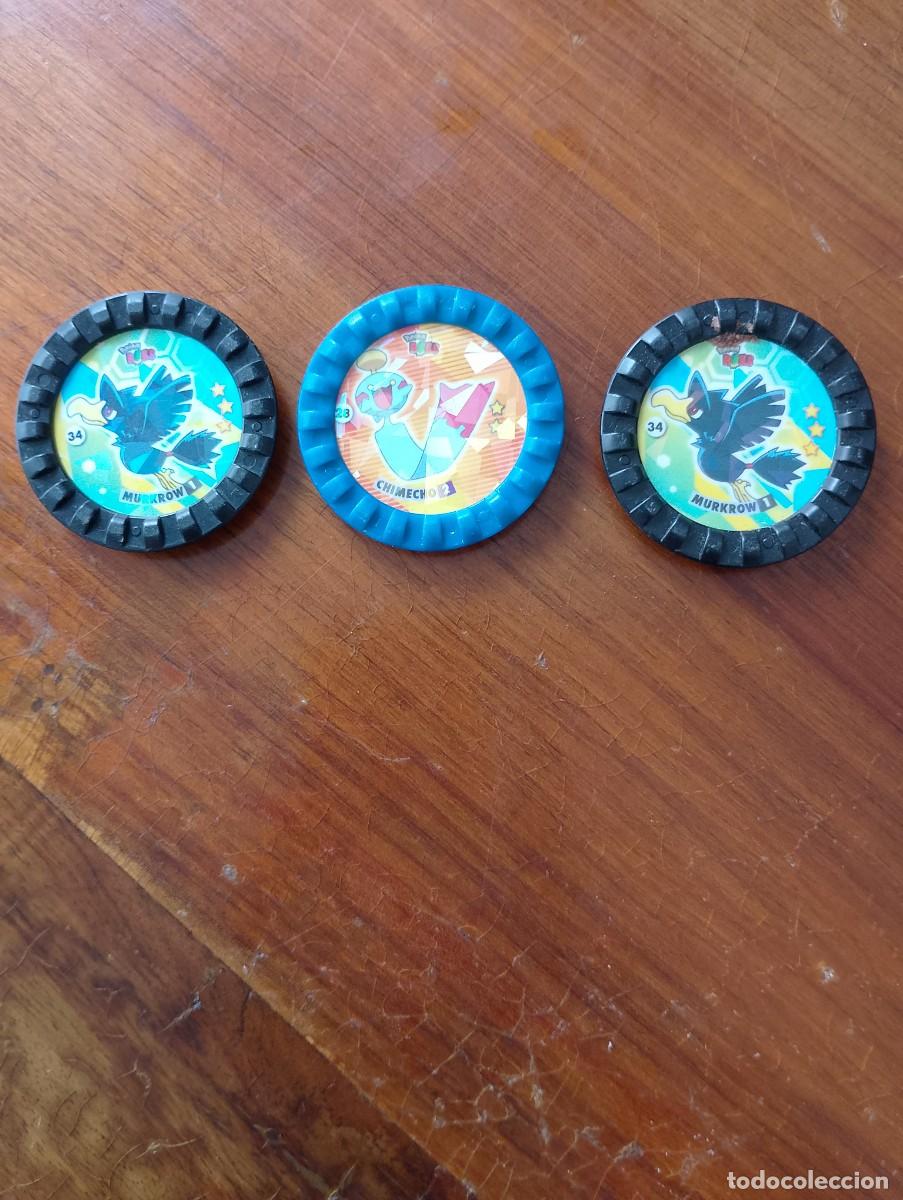 Brinquedos antigos e Jogos de cole&ccedil;&atilde;o: 3 TAZOS POKEMON ROKS