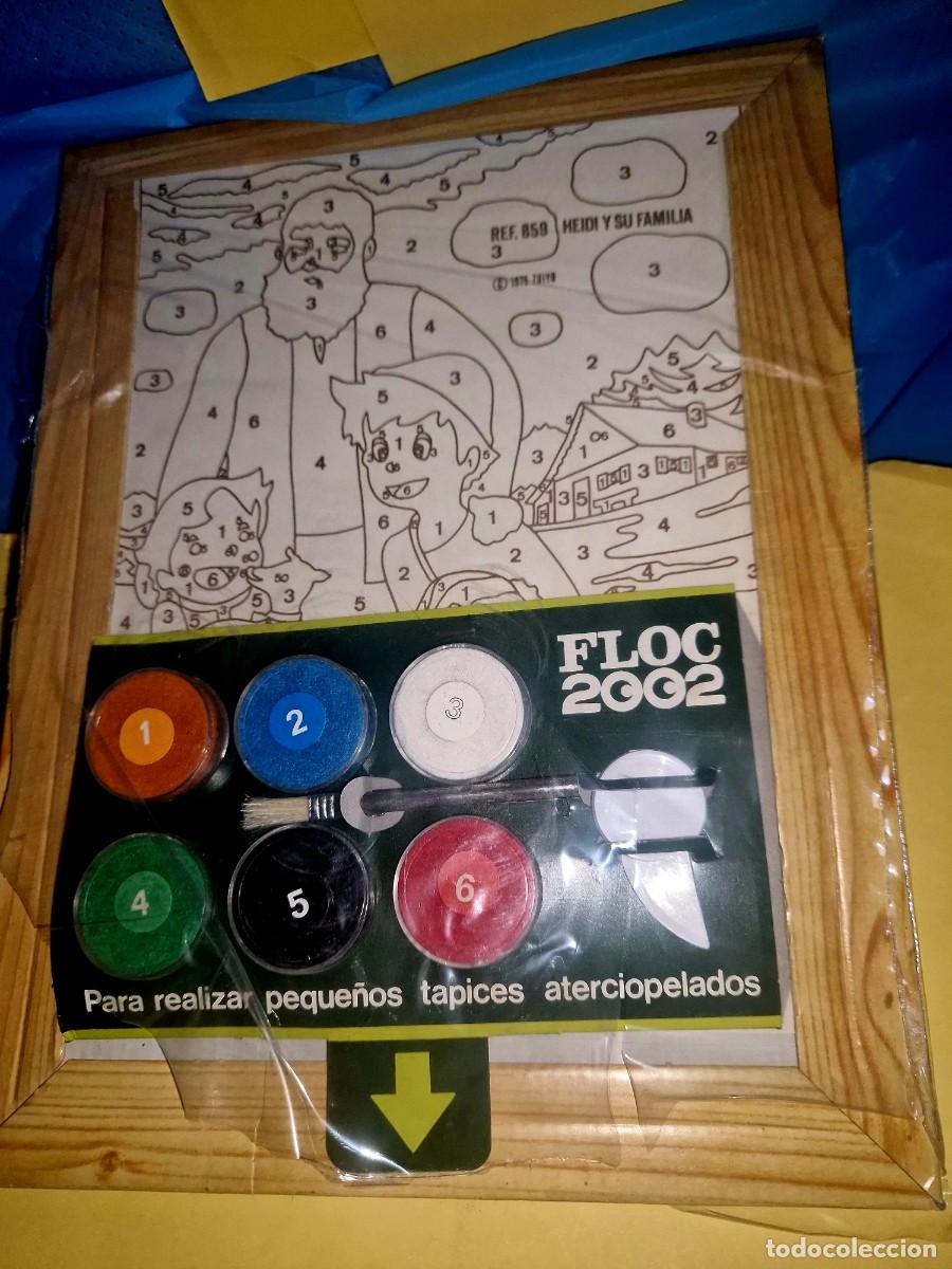 Juguetes antiguos y juegos de colecci&oacute;n: HEIDI Y PEDRO / CUADRO PARA HACER TAPICES ATERCIOPELADOS - A&Ntilde;O 1975 / ZUIYO