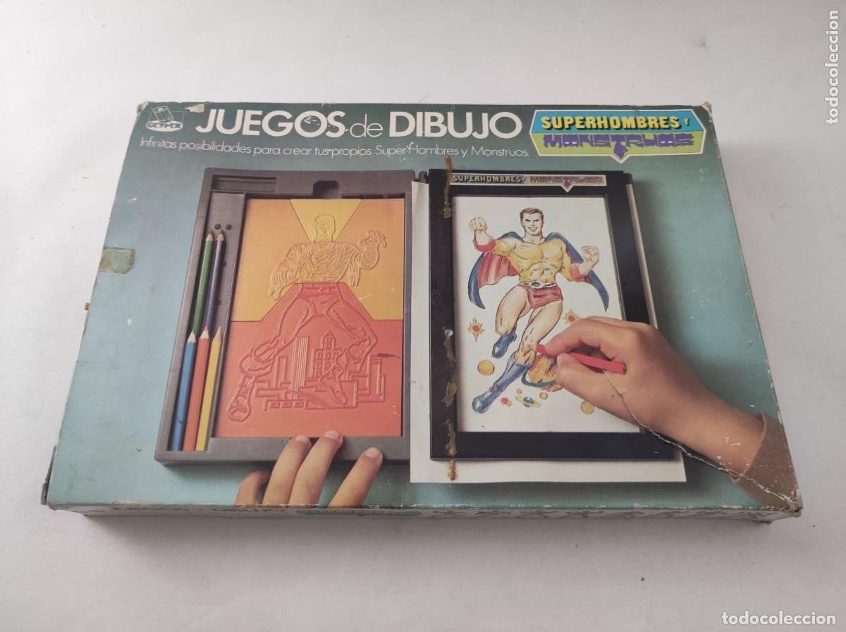 Jouets Anciens et Jeux de collection: Juegos de dibujo Geyper Super Hombres y monstruos en su caja y completo