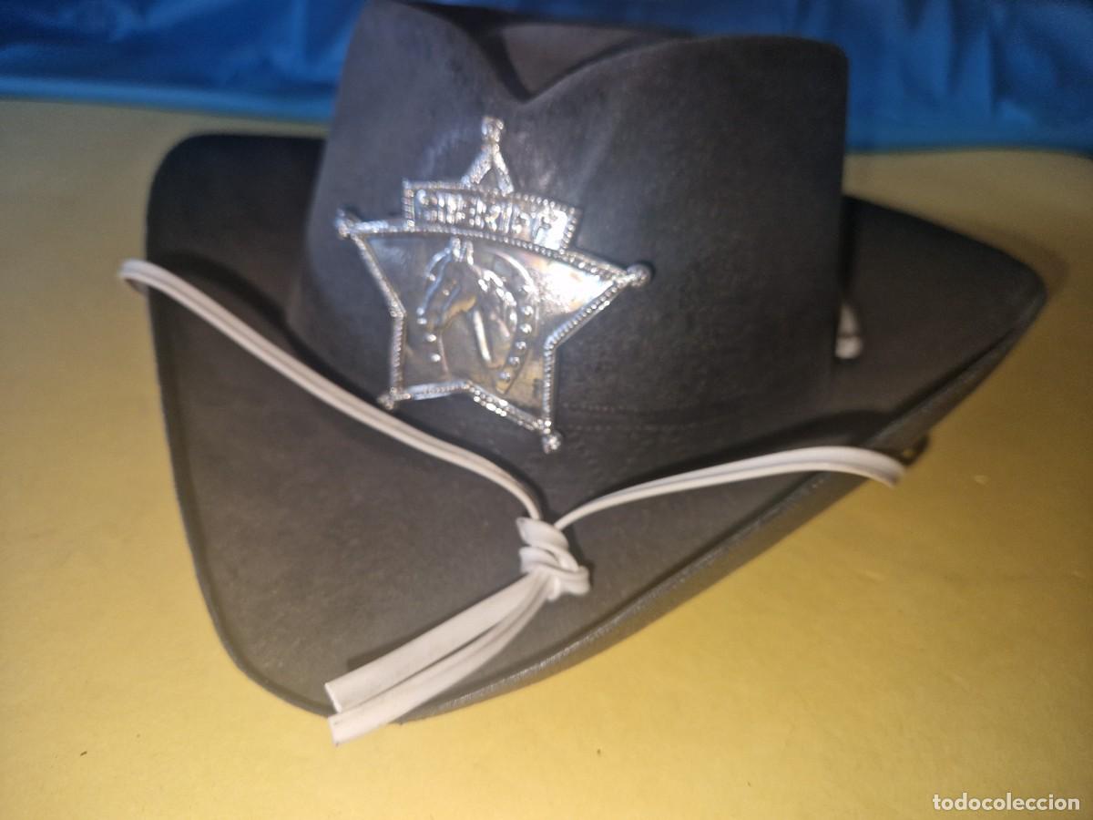 Juguetes antiguos y juegos de colecci&oacute;n: SOMBRERO CON ESTRELLA SHERIFF - DISFRAZ OESTE- A&Ntilde;OS 60