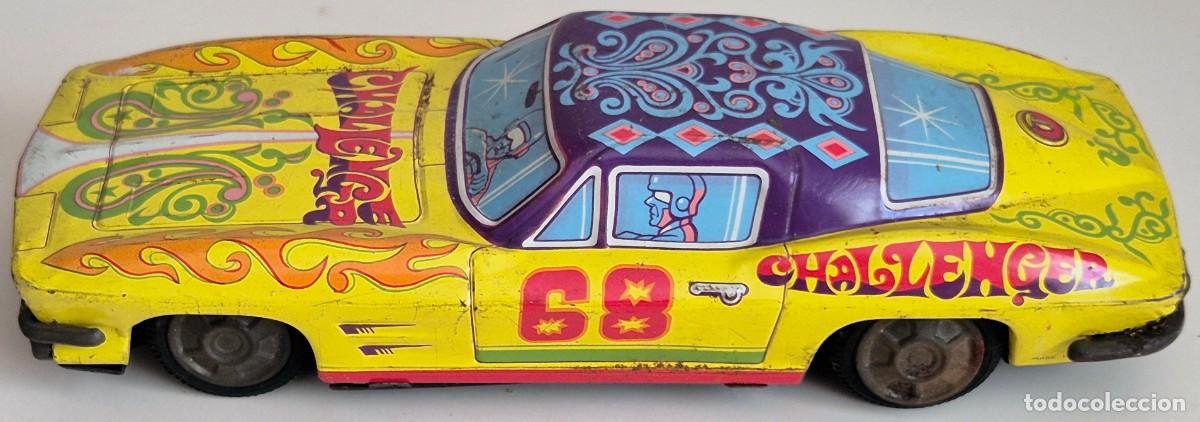 Juguetes antiguos y juegos de colecci&oacute;n: Challenger 68. Coche de lat&oacute;n de juguete. Original a&ntilde;os 70