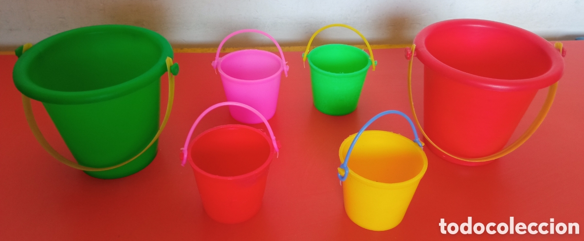 Juguetes antiguos y juegos de colecci&oacute;n: LOTE DE 6 CUBOS ASA MINIS 2 TAMA&Ntilde;OS.NACIONAL 60'S.NUEVOS.