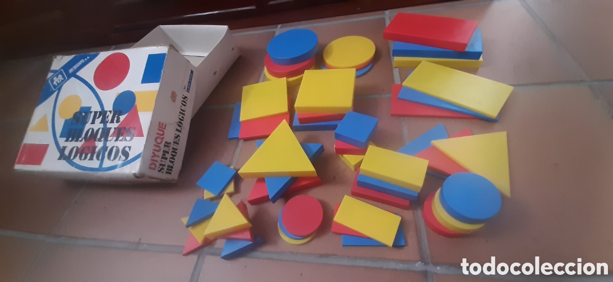Juguetes antiguos y juegos de colecci&oacute;n: super bloques l&oacute;gicos