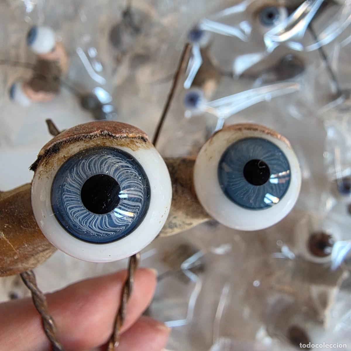 Altes Spielzeug und Spiele: GRAN LOTE 18 parejas OJOS para ANTIGUA MU&Ntilde;ECA Repuesto original CRISTAL VIDRIO soplado para restaura
