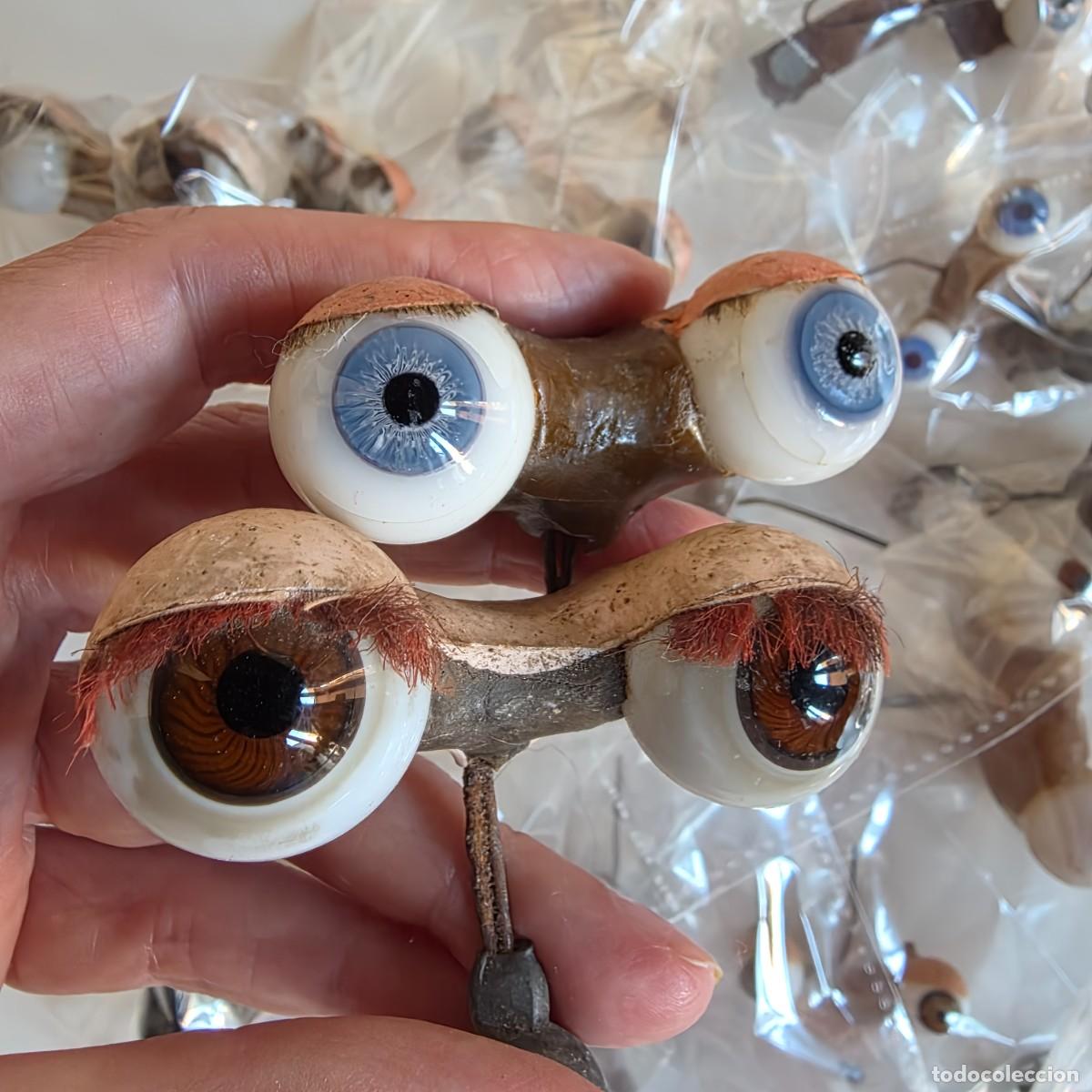 Altes Spielzeug und Spiele: GRAN LOTE 18 parejas OJOS para ANTIGUA MU&Ntilde;ECA Repuesto original CRISTAL VIDRIO soplado para restaura