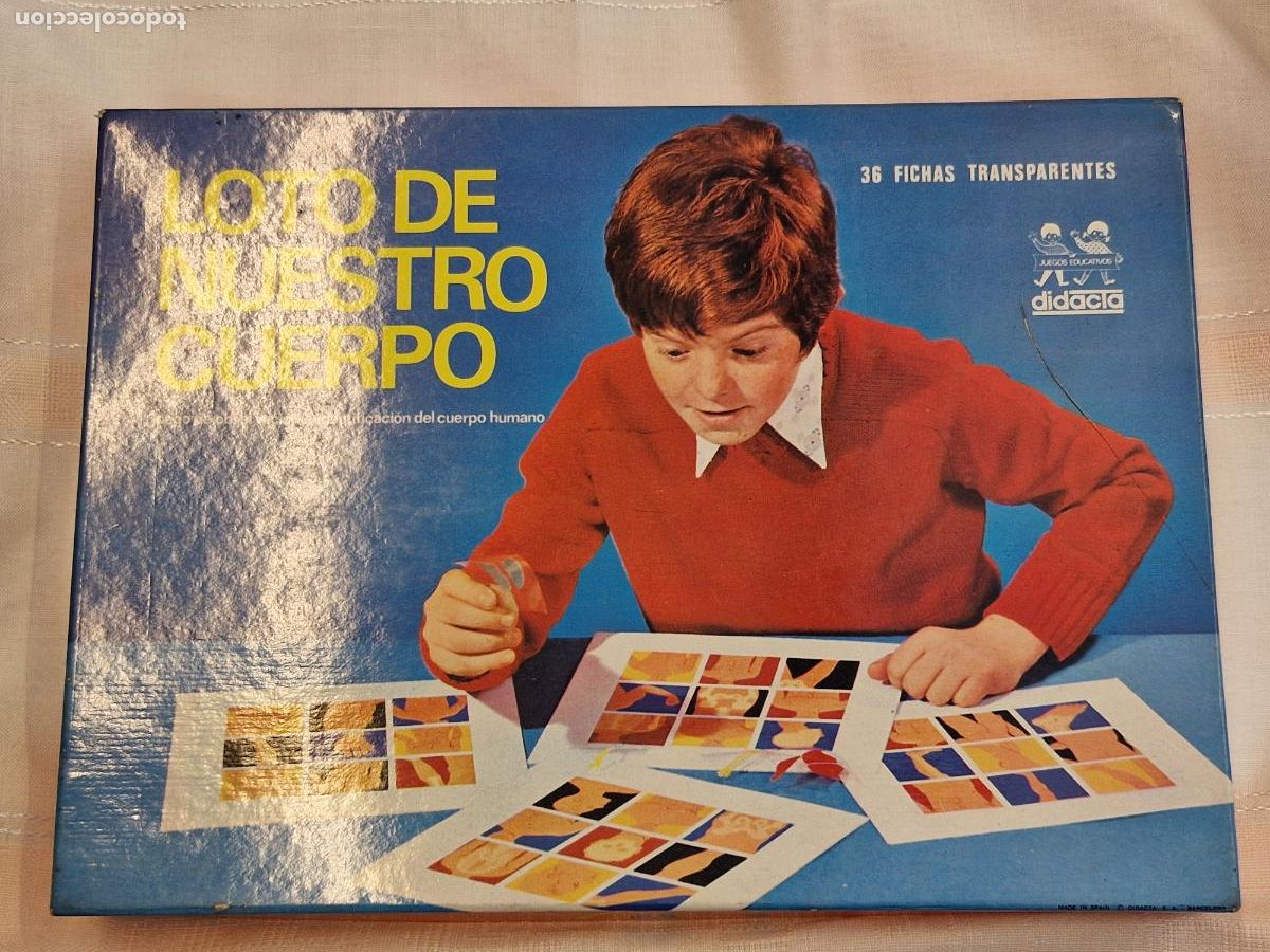 Juguetes antiguos y juegos de colecci&oacute;n: BONITO JUEGO DE MESA PARA NI&Ntilde;OS. LOTO DE NUESTRO CUERPO.