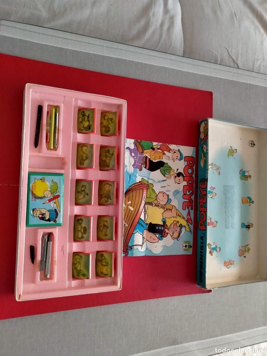 Juguetes antiguos y juegos de colecci&oacute;n: juguete de popeye imprentilla