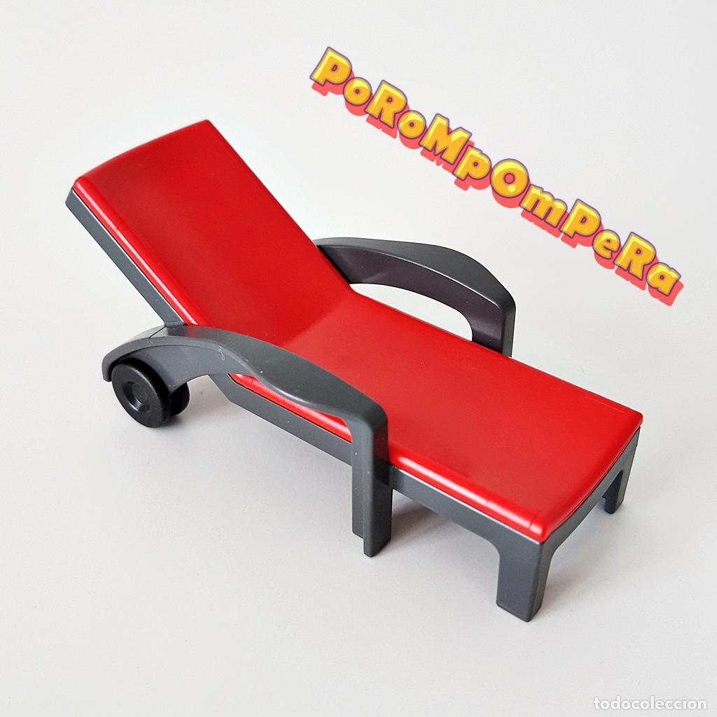 Juguetes antiguos y juegos de colecci&oacute;n: PLAYMOBIL TUMBONA CON RUEDAS PISCINA 5575 SIMILAR 4864 SUITE DE LUJO 5269 5964 MBX