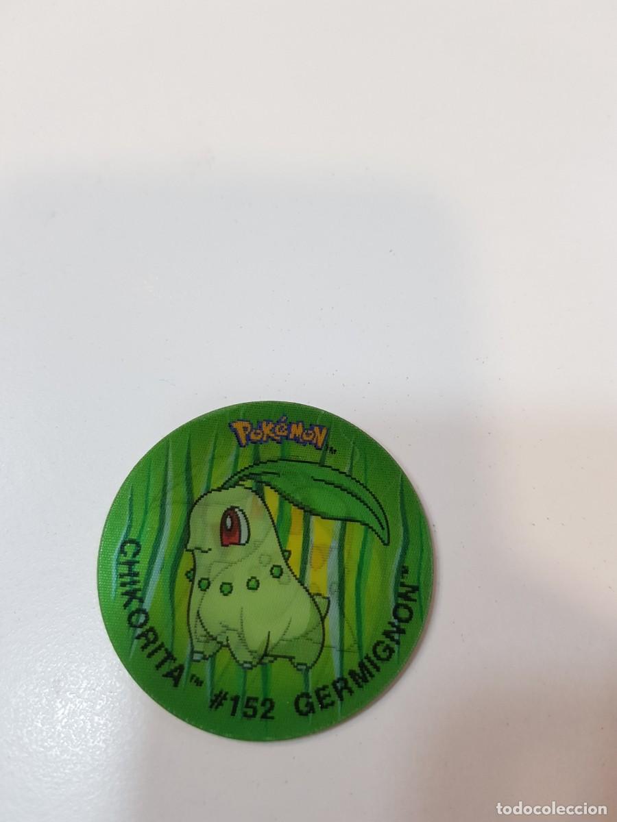 Juguetes antiguos y juegos de colecci&oacute;n: Tazo pokemon Flippo 3d lenticular Chikorita