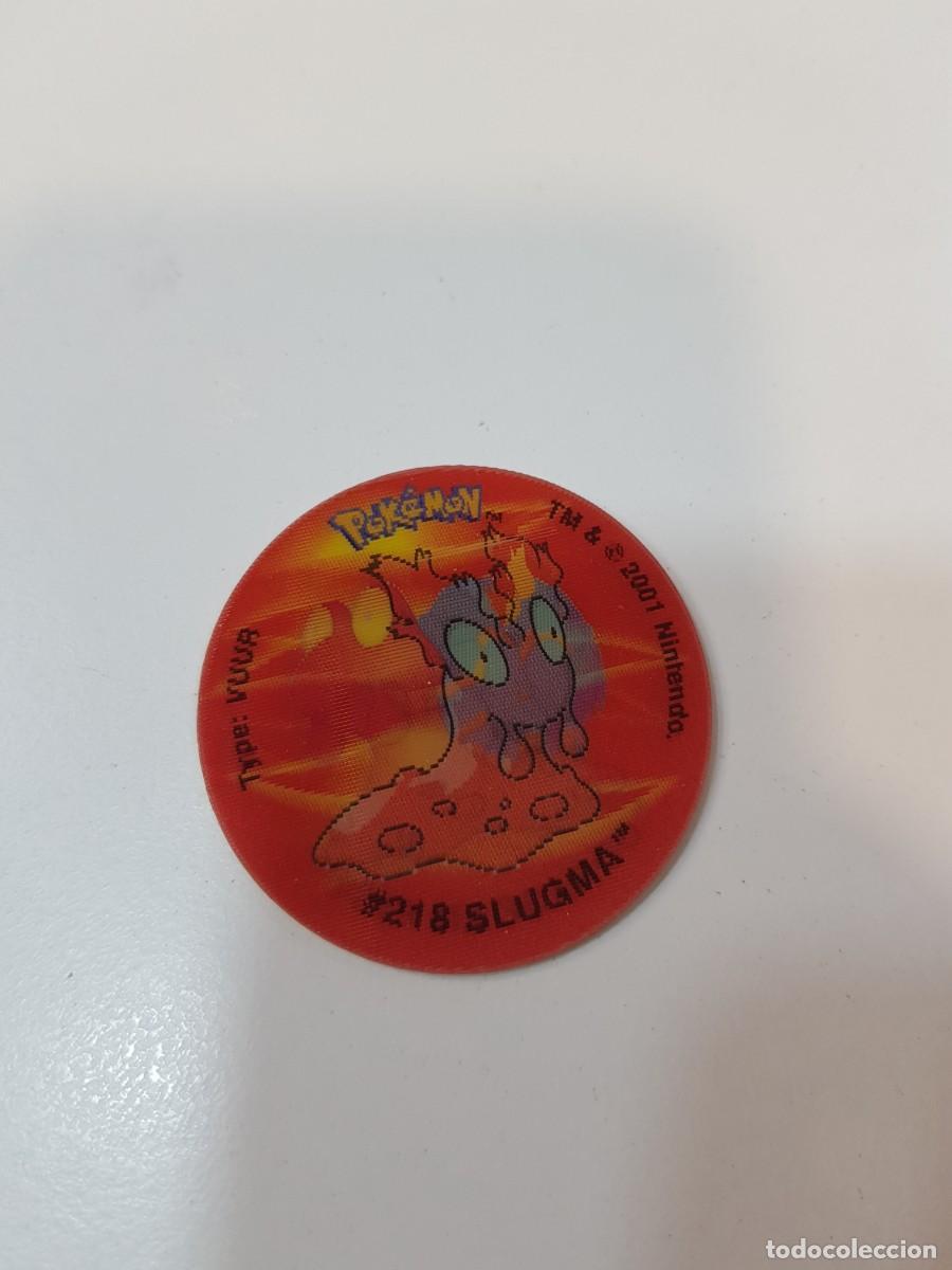 Juguetes antiguos y juegos de colecci&oacute;n: Tazo pokemon Flippo 3d lenticular Slugma