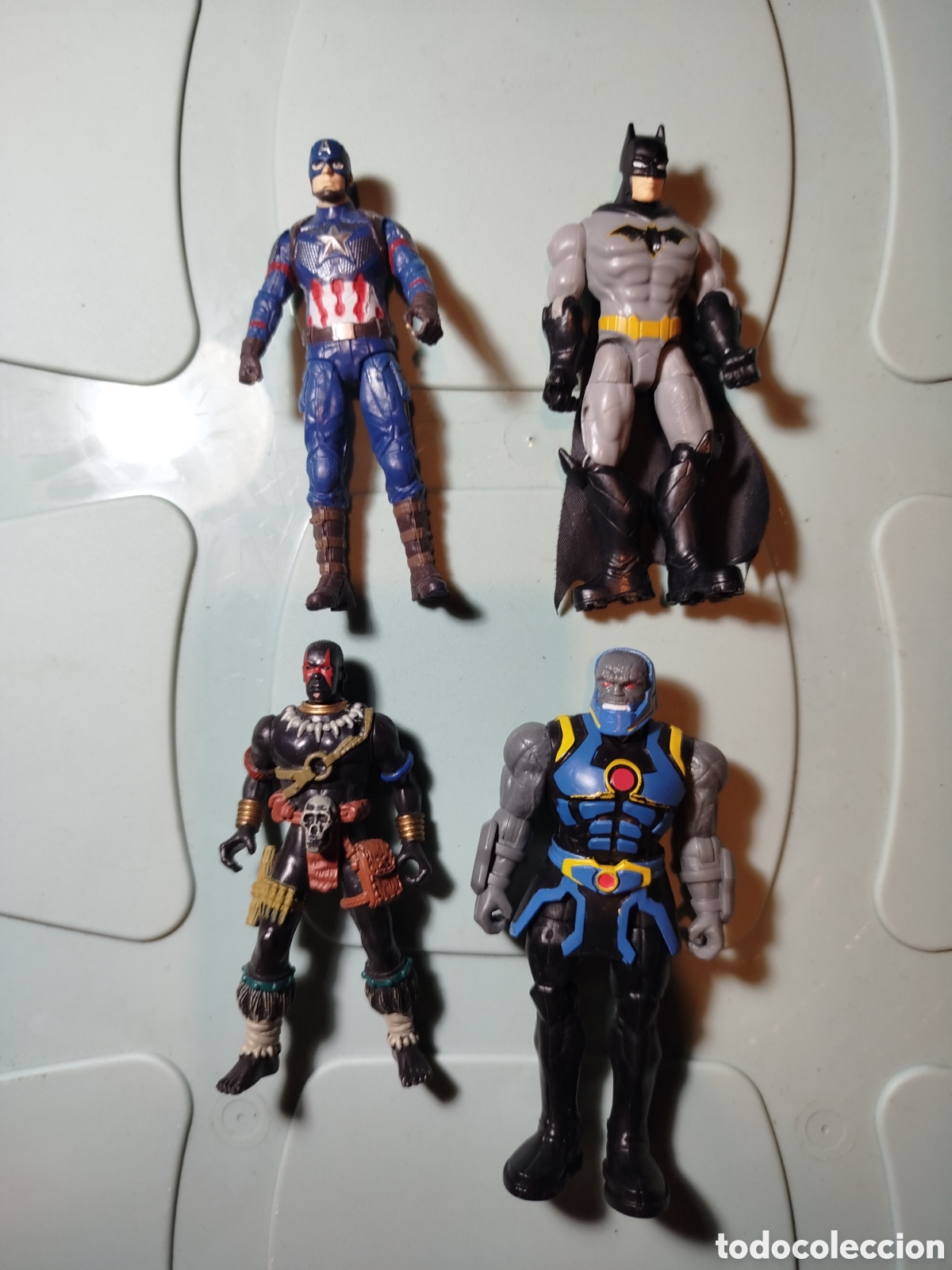 Juguetes antiguos y juegos de colecci&oacute;n: Lote superh&eacute;roes articulados retro