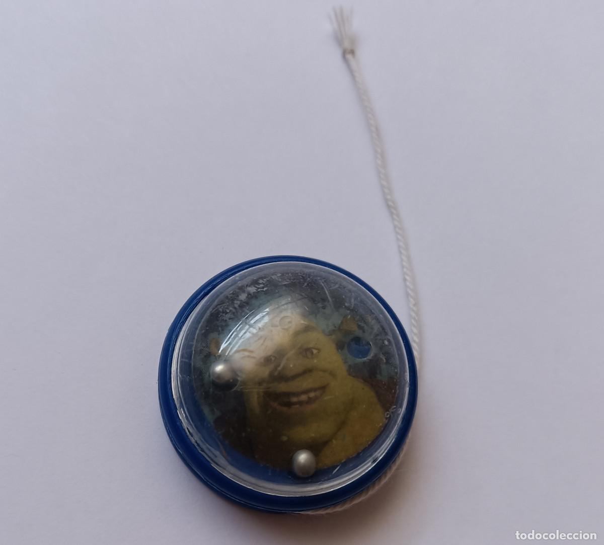 Juguetes antiguos y juegos de colecci&oacute;n: mini yoyo shrek srek juego bolitas bolas mini juego habilidad