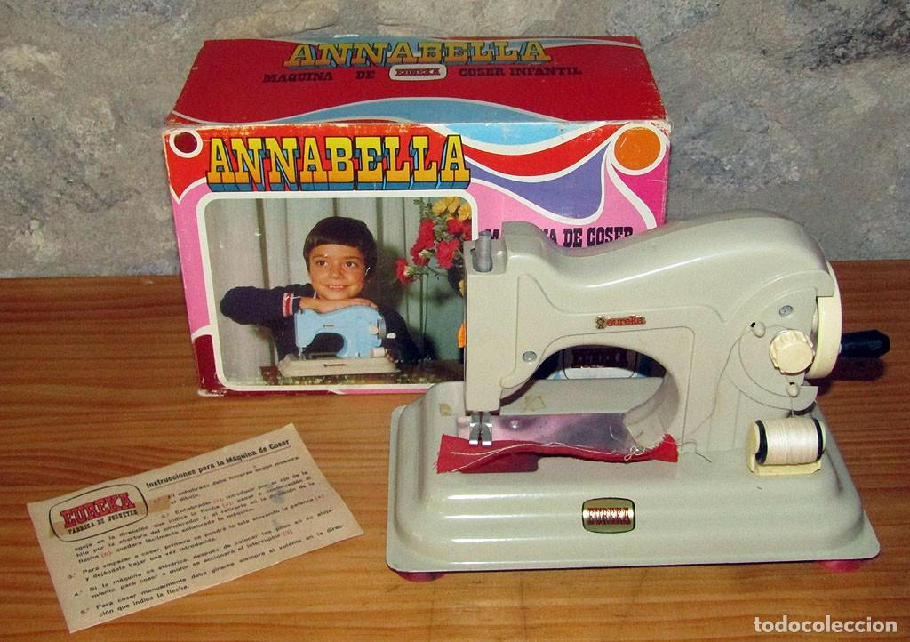 Juguetes antiguos y juegos de colecci&oacute;n: ANTIGUA M&Aacute;QUINA DE COSER ANNABELLA DE EUREKA (COMANSI) - NUEVA Y EN SU CAJA - A&Ntilde;OS 70 - MANUAL