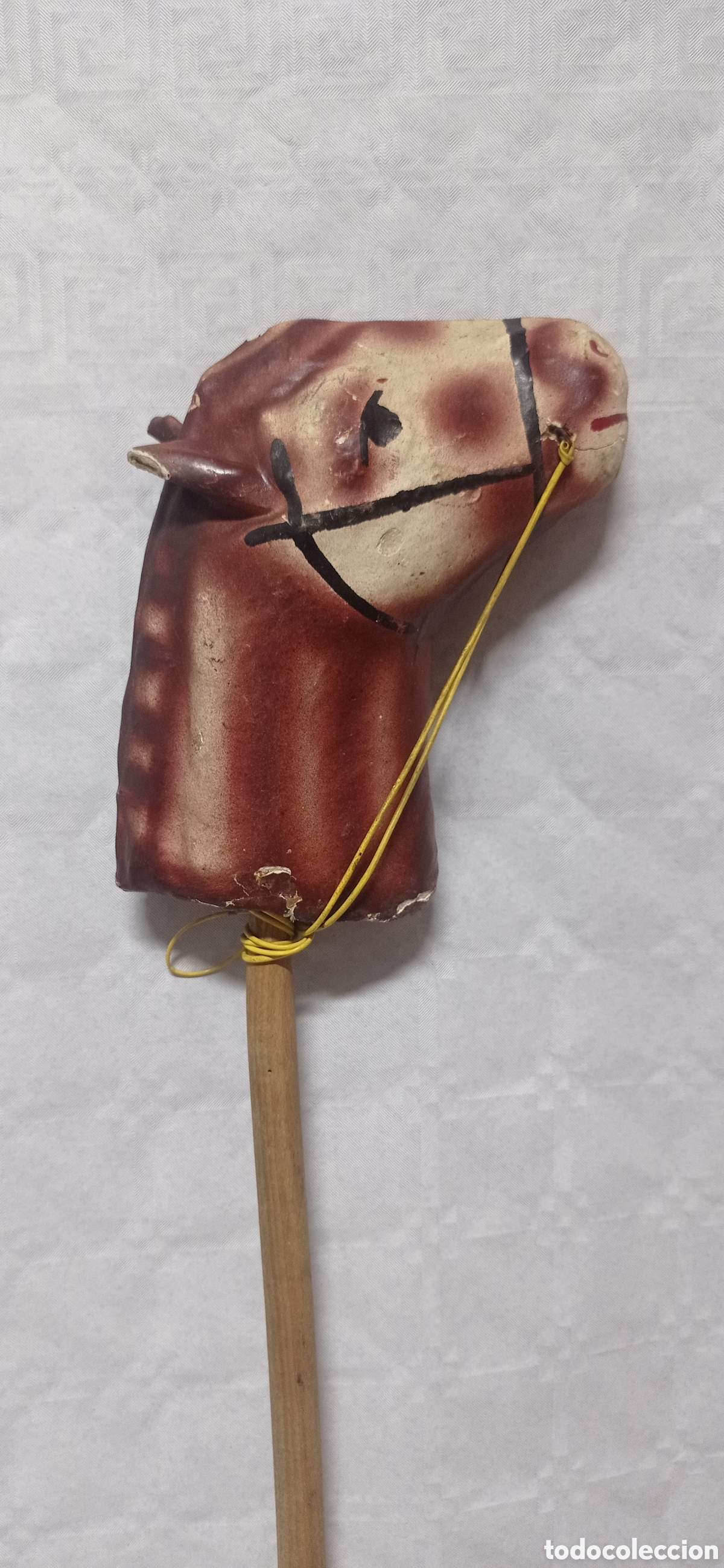 Juguetes antiguos y juegos de colecci&oacute;n: ⚜️CABEZA DE CABALLO DE CART&Oacute;N PIEDRA JUGUETE A&Ntilde;OS 20/30