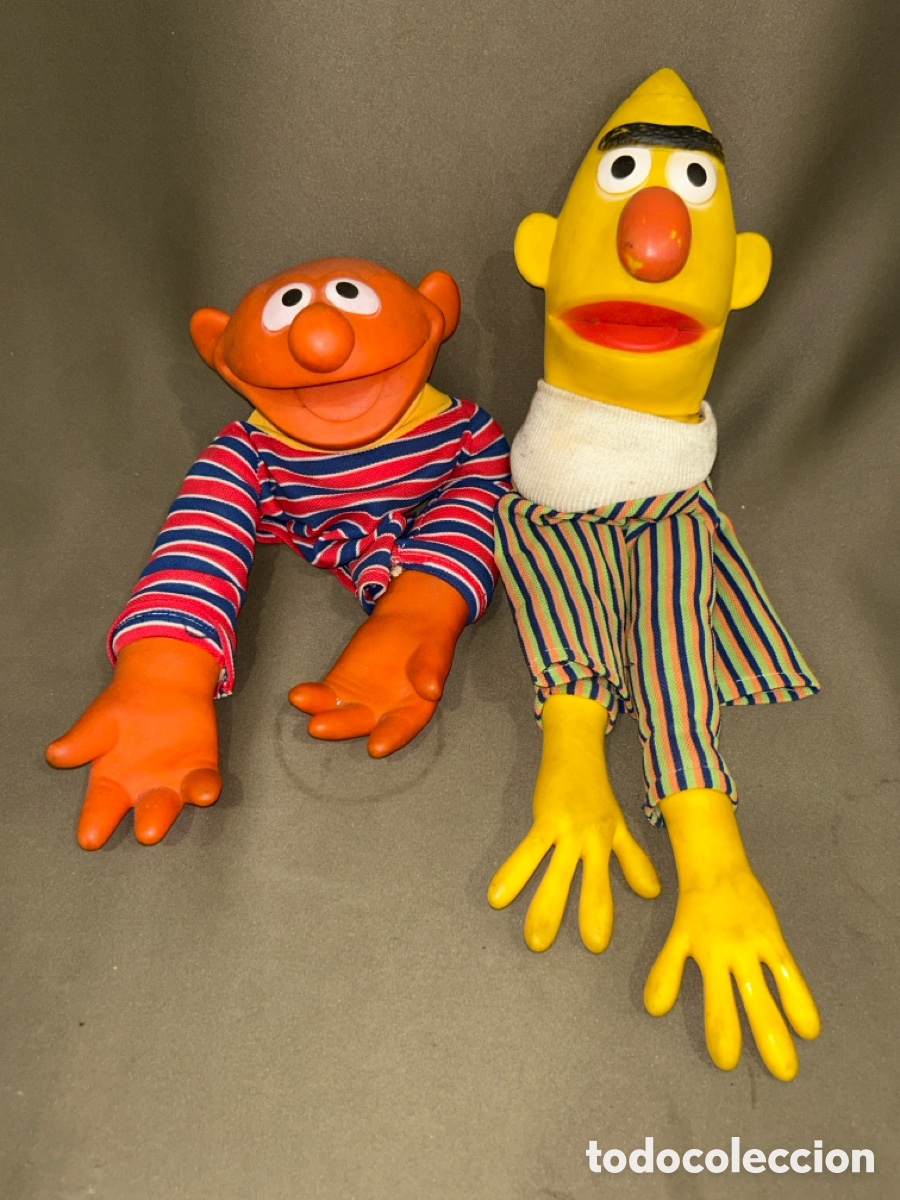 Juguetes antiguos y juegos de colecci&oacute;n: MARIONETAS VICMA EPI Y BLAS BARRIO SESAMO 1976 EN MUY BUEN ESTADO VER IMAGENES EGB