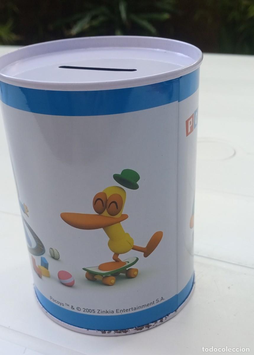 Juguetes antiguos y juegos de colecci&oacute;n: POCOYO hucha cubilete de metal NUEVA Bresson