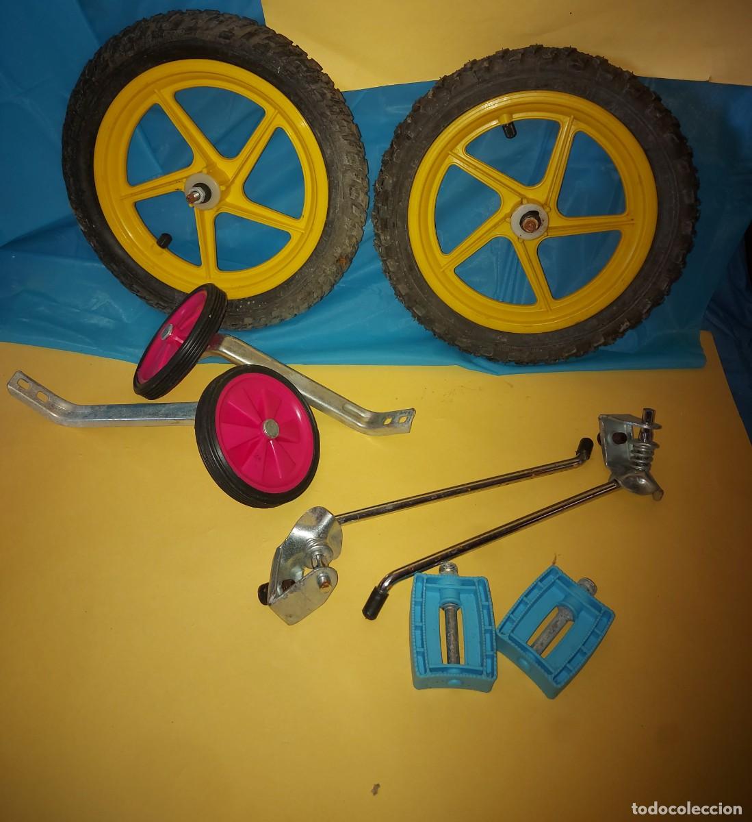 Juguetes antiguos y juegos de colecci&oacute;n: RUEDAS Y COMPLEMENTOS BICICLETA NI&Ntilde;OS