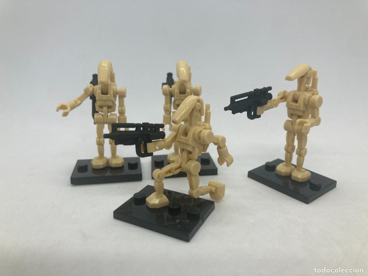 Juguetes antiguos y juegos de colecci&oacute;n: Minifiguras Star Wars Droides de batalla articulados