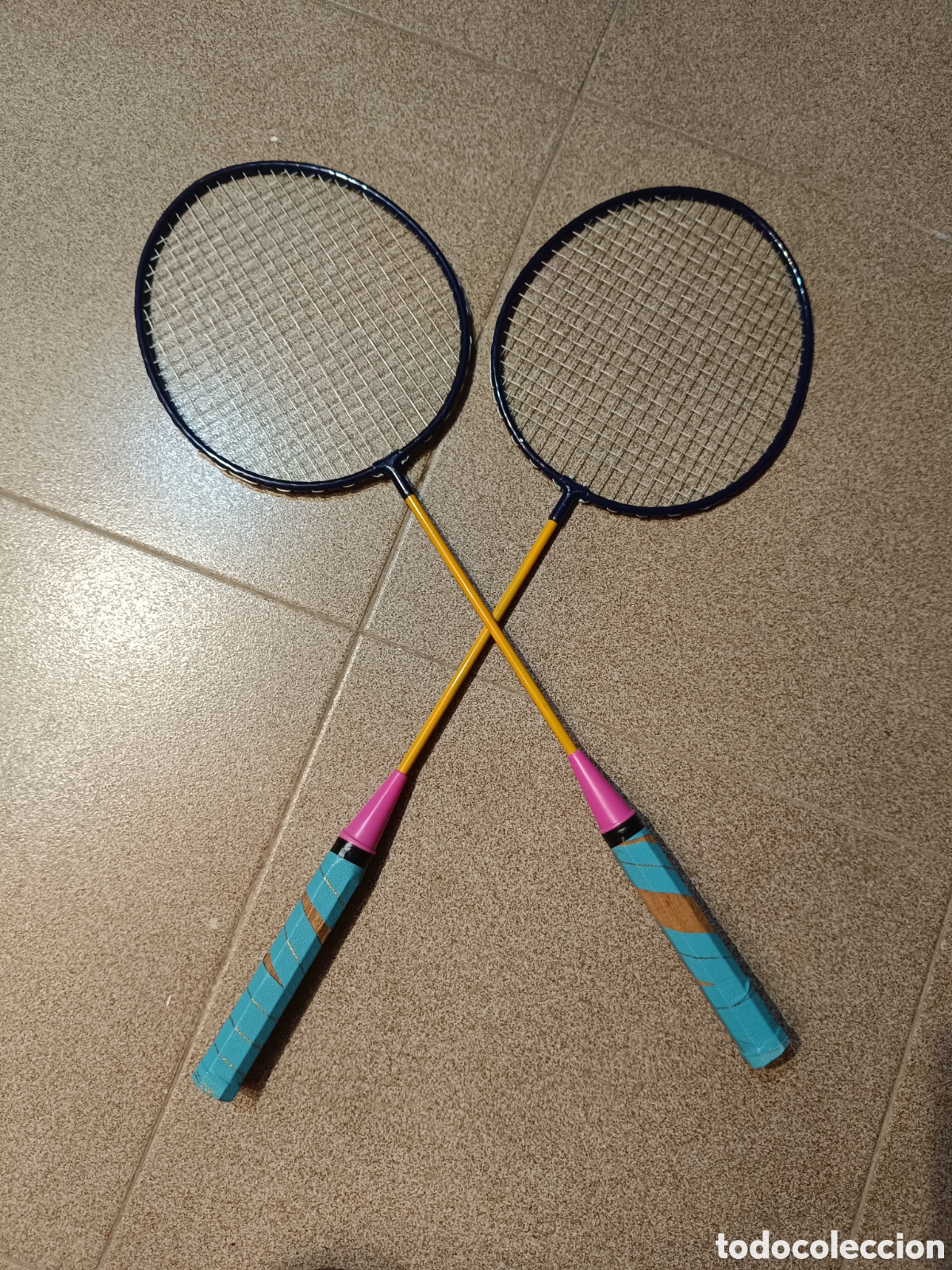 Juguetes antiguos y juegos de colecci&oacute;n: Raquetas de B&aacute;dminton.