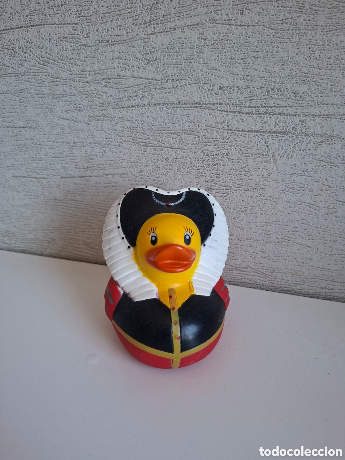 Juguetes antiguos y juegos de colecci&oacute;n: Rubber Duck Pato de Goma dise&ntilde;o Reina Elizabeth