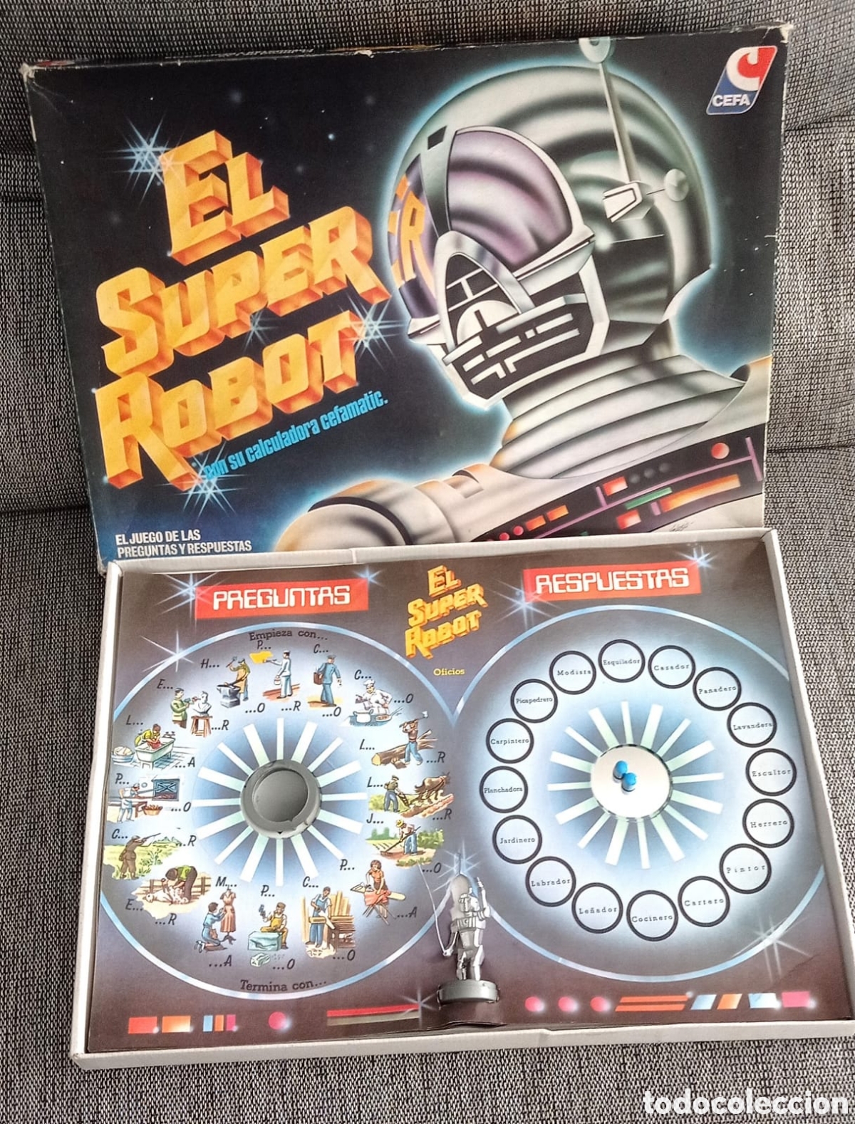 Juguetes antiguos y juegos de colecci&oacute;n: Juego mesa El Super Robot Cefa a&ntilde;os 70