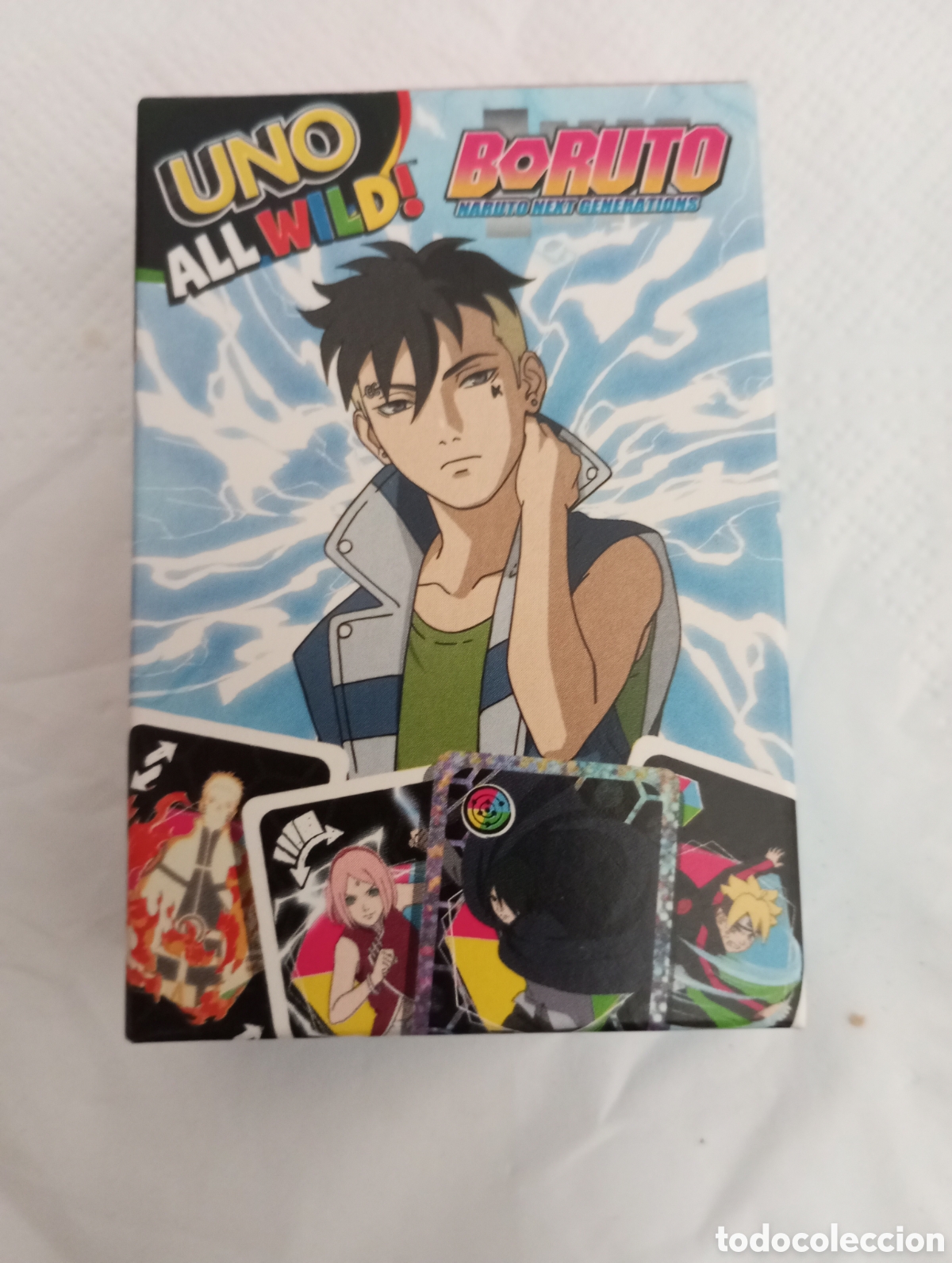Juguetes antiguos y juegos de colecci&oacute;n: Baraja Uno Wild all boruto Next generation cartas mac donald's