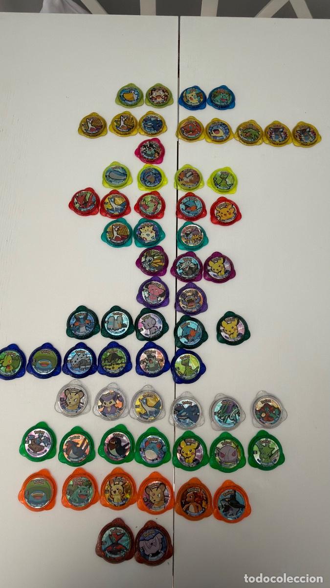 Juguetes antiguos y juegos de colecci&oacute;n: Lote 62 Tazos pokemon Kraks