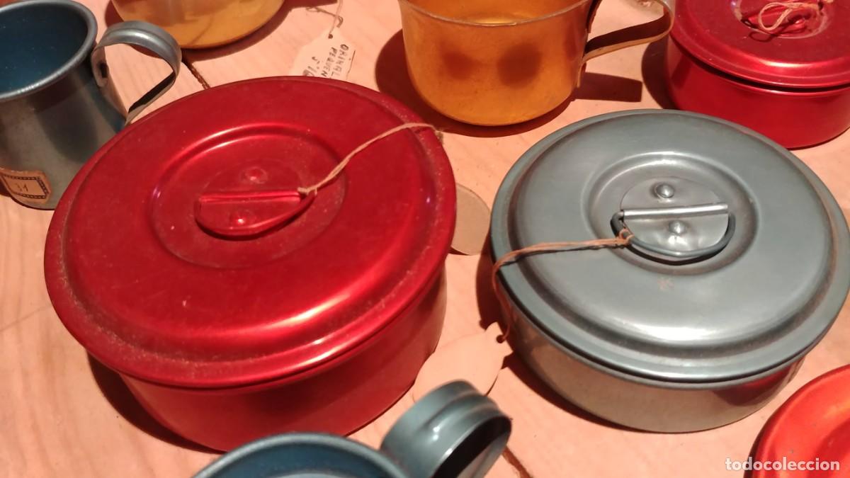 Juguetes antiguos y juegos de colecci&oacute;n: Conjunto de menaje aluminio a&ntilde;os 60 (fireta)