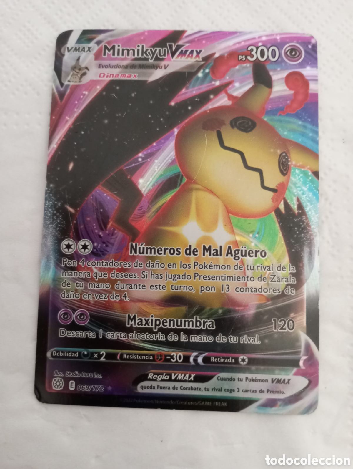 Brinquedos antigos e Jogos de cole&ccedil;&atilde;o: Carta Pok&eacute;mon minikyu V Max ps 300 069/172