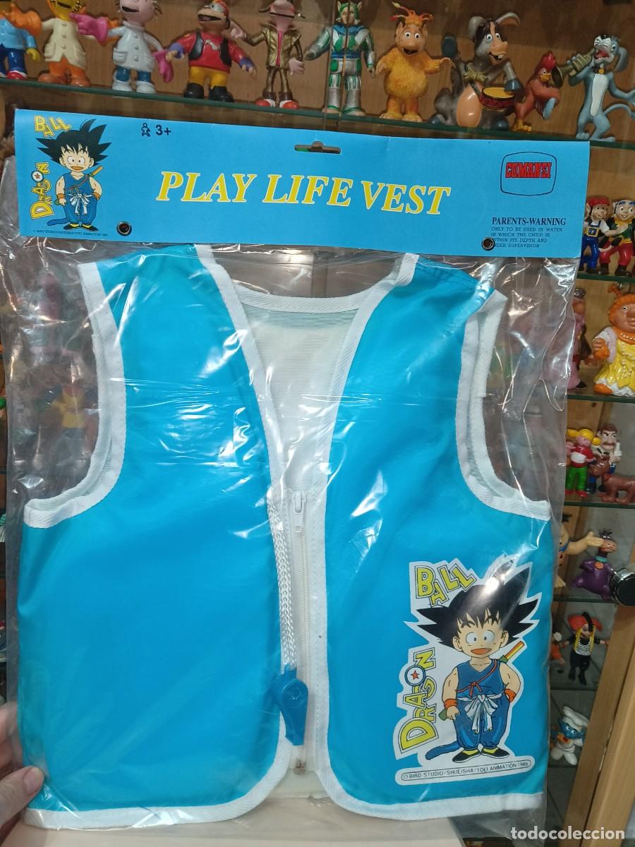 Brinquedos antigos e Jogos de cole&ccedil;&atilde;o: Ocasion coleccionistas ! Chaleco salvavidas con silbato Dragon Ball oficial Comansi 1986 precintado